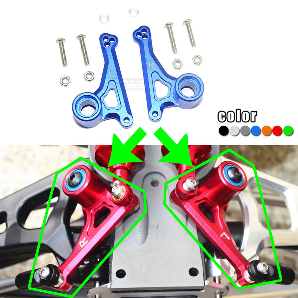 

GPM metal Aluminum front shock absorber tie rod fixing code seat Fixed bracket for 1/10 E-REVO 2.0 86086-4 Monster Truck