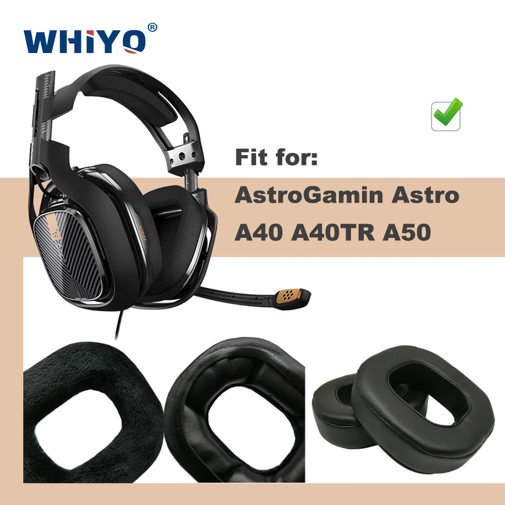 Replacement EarPads for AstroGamin Astro A40 A40TR A50 GEN 1/2 Headset Parts Leather Cushion Velvet Earmuff Headset Sleeve Cover