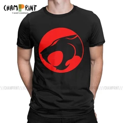 Men's Harajuku Funny Thundercats Emblem Hip Hop T Shirts 80s Retro Cartoon Cotton Clothing Funny Round Collar Tees 6XL T-Shirts