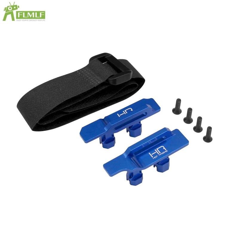 Small X Aluminum Alloy Battery Holder with Battery Strap for HR Traxxas 1/10 Maxx