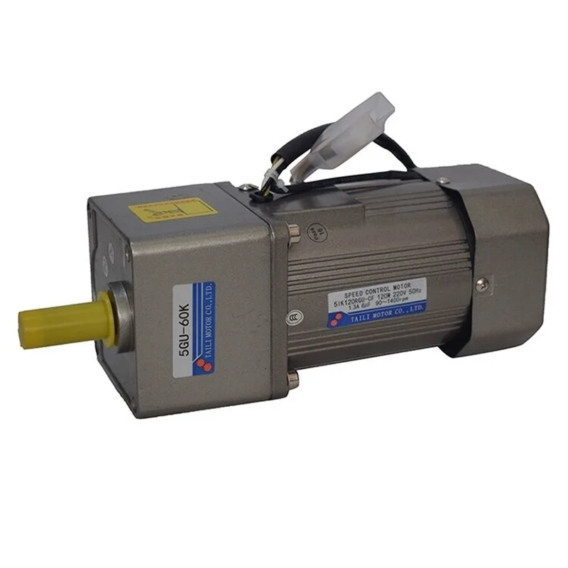 220V Geared Motor Micro-small Household Two-phase Motor Motor 60W120W200W250W300W400W Speed Regulating Motor Low Speed
