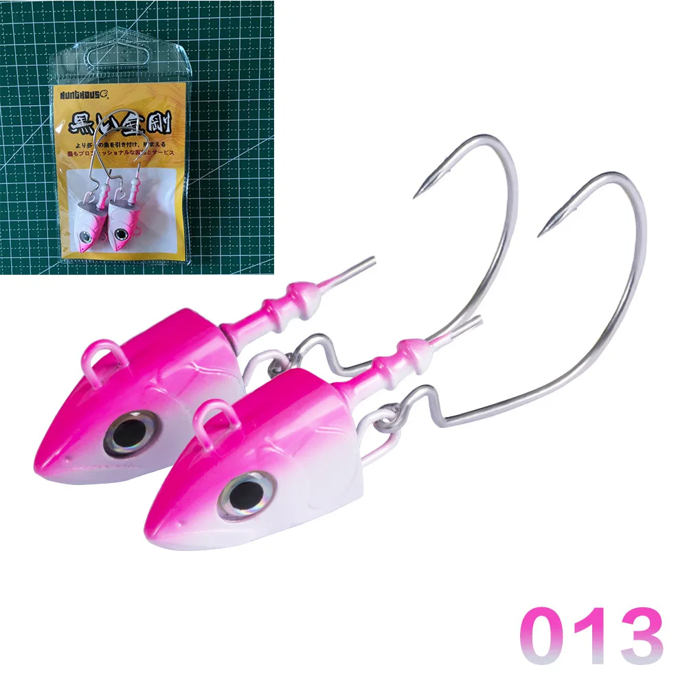 Hunthouse Barre T. Minnow Head 25g LW216 Easy Shiner Fishing Lure Soft Lure Jig Bait Bass Pike Fishing leurre Souple
