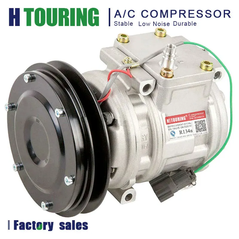 10PA15C AC Compressor For Komatsu 447200-1741 Farm & Off Road WA600-3L 1PK 447200-0246 5843G 4472001741 4472000246 20Y979311 24V