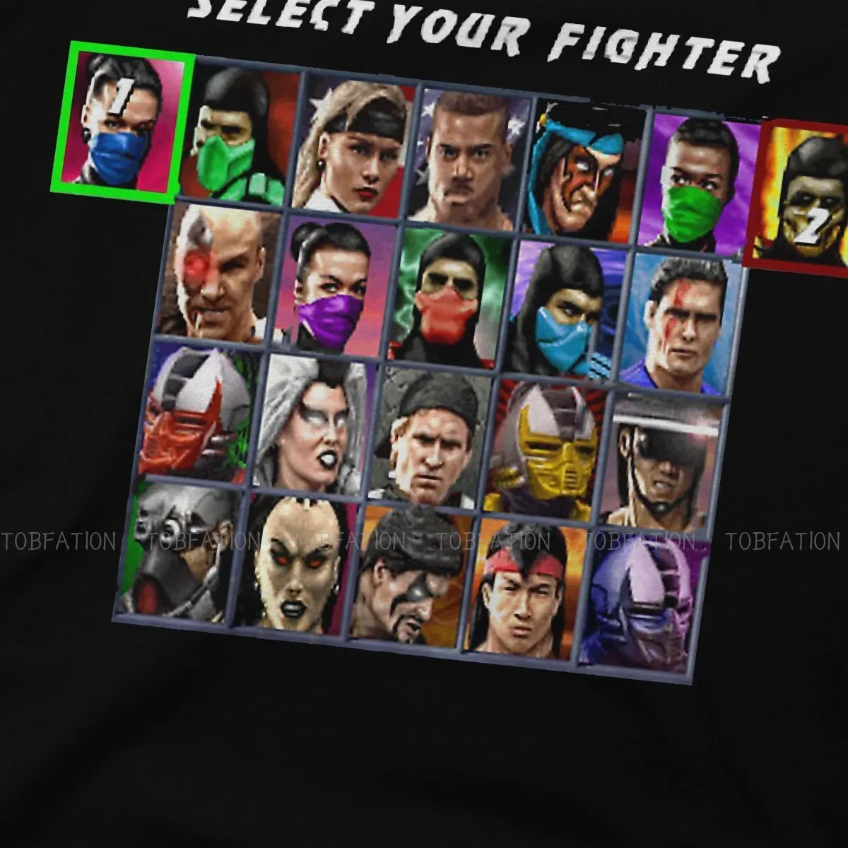 Mortal Kombat TShirt for Men Ultimate  3 Character Select Essential Basic Summer Tee T Shirt Novelty New Design Loose