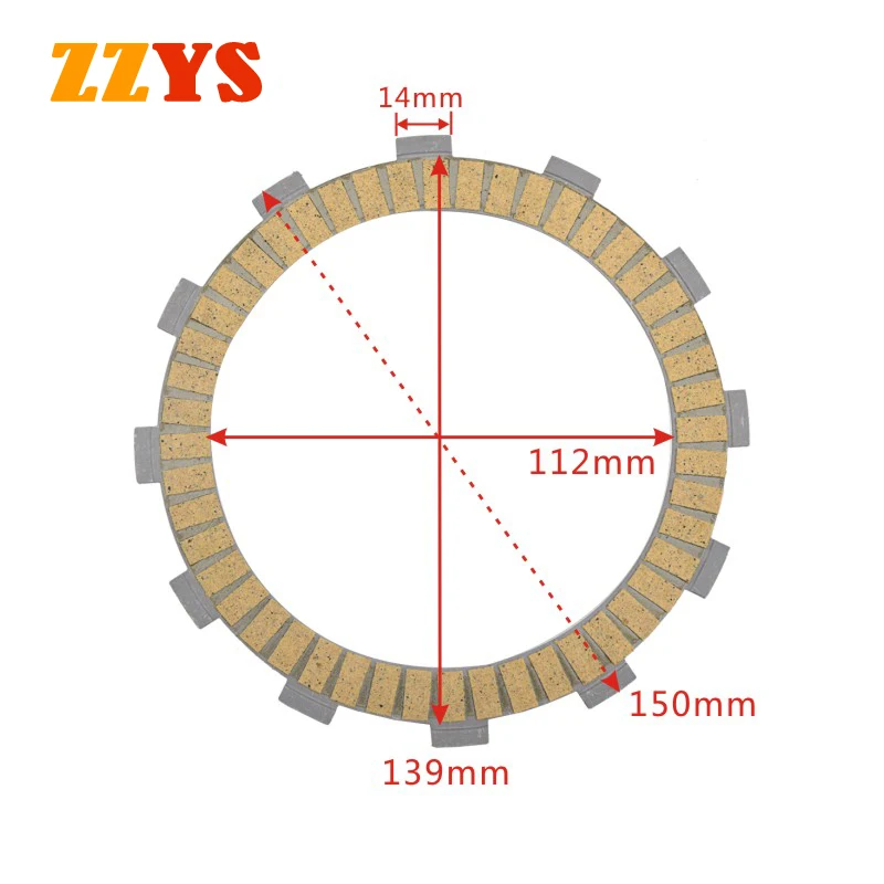 Motorcycle Friction Clutch Plates Disc For SUZUKI DRZ400 DRZ400E DRZ400S DRZ400SM DRZ400SMZ LTZ400 LTZ400Z KLX400 KSF400 KX500