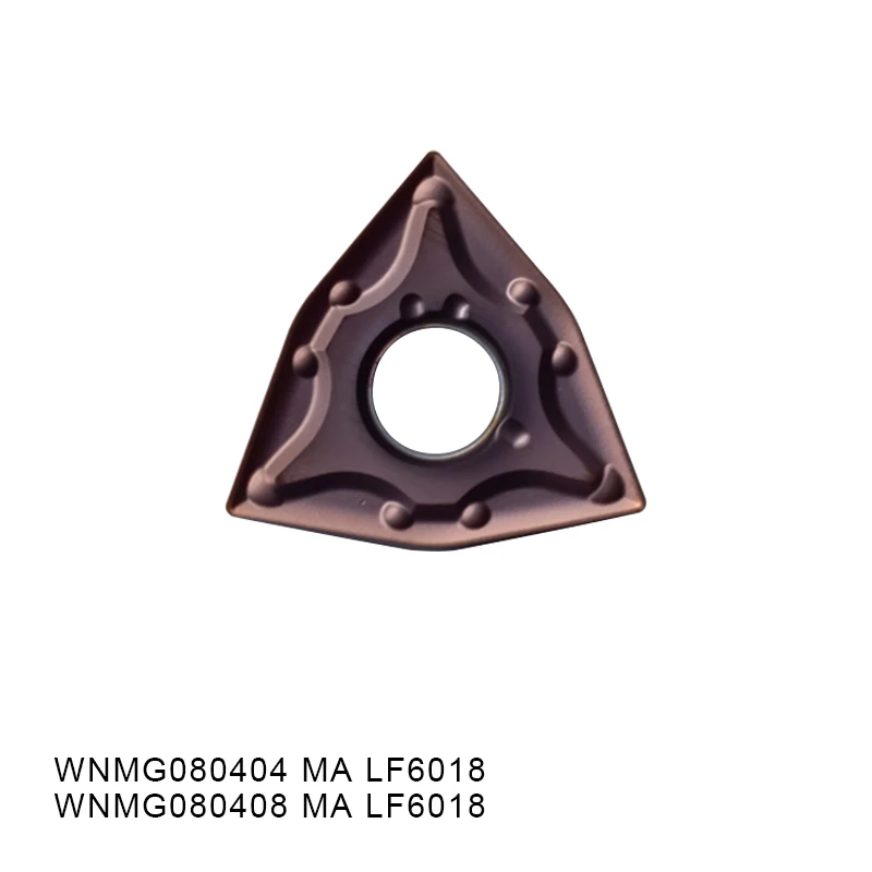 10 Uds wnmg080404 wnmg080408 MQ MS MA HA LF6018 inserción de herramienta de torneado CNC carburo para acero inoxidable