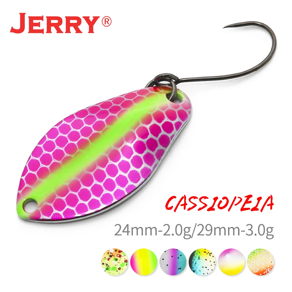 Jerry Cassiopeia Trout Spoon Fishing Lure Saltwater Artificial Bait With Sharp Hooks 2g 3g Bass Spoon Pecsa Tackle image 6