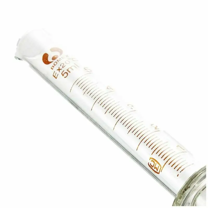 Glass Measuring Cylinder  Professional Lab Graduated Cylinder Chemistry Lab Standard Measurement Cup / Measuring Cylinder Brush