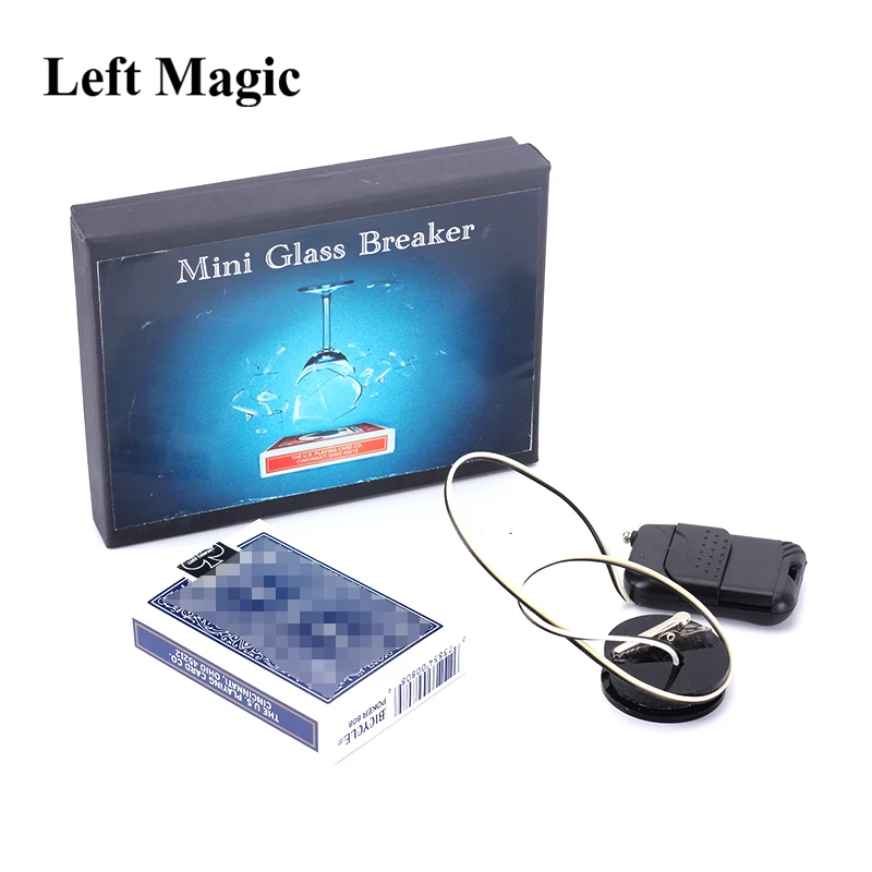 Mini Glass Breaker Magic Tricks Comedy Stage Magia Illusions Gimmick Magia Device Props Accessories Glass Breaking Magicians