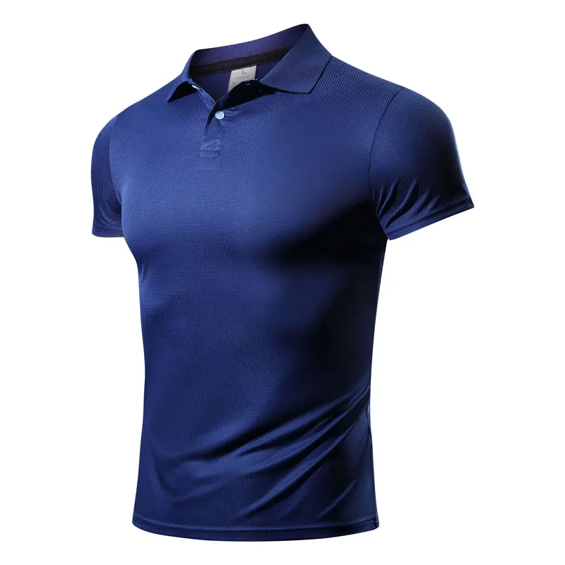 Quick Dry T-Shirt for Men, Running Jersey, Breathable Fitness Shirt, Tight Sportswear, Short Sleeve Shirt, Turn Down Collar