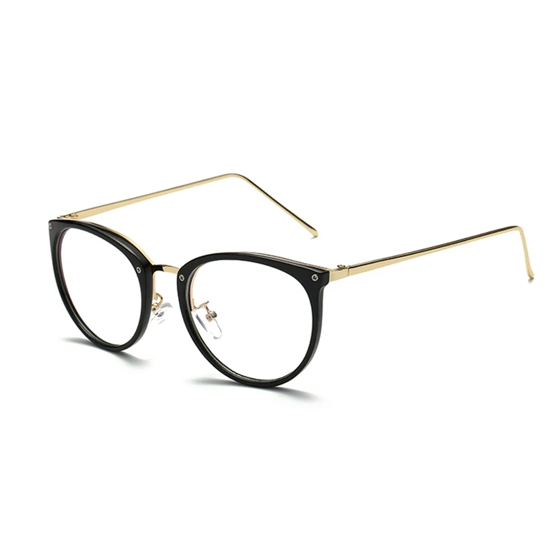 2022 Vintage Round Anti Blue Computer Glasses Fashion Reading Glass PC Alloy  Frames Protection From Computers Gaming Eyewear