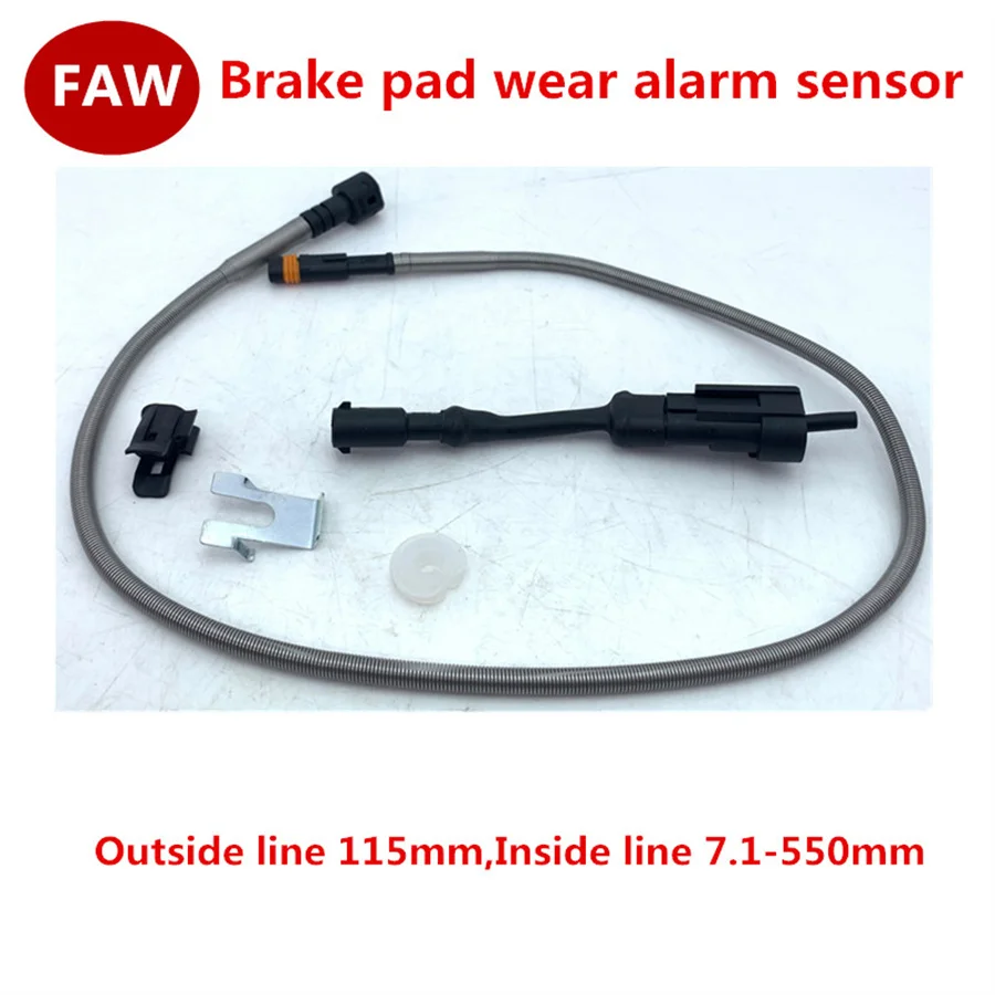 

Brake pad wear alarm sensor adapted to FAW Liberation J6JH6 accessories J6PJ7 front and rear wheel drum brakes