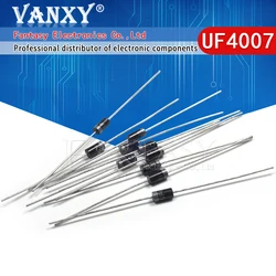 100pcs Rectifier Diode 1A 1000V DO-41 UF4007 UF4006 UF4005 UF4004 UF4003 UF4002 UF4001