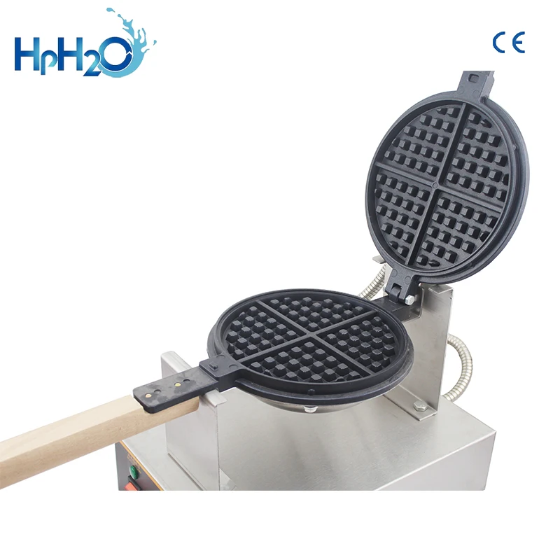 Commercial ไฟฟ้า110V /220V Non-Stick Waffle Maker ขนมขบเคี้ยวเค้กวาฟเฟิลเครื่องรอบรูปร่างวาฟเฟิล baker ฟองวาฟเฟิลเตาอบ