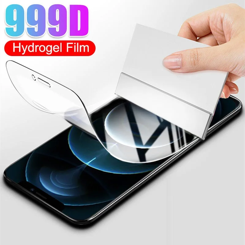 10D Hydrogel Film On The For iPhone 7 8 6 6s Plus 5S SE Screen Protector For iPhone X XS XR 11 12 Pro Max Protective