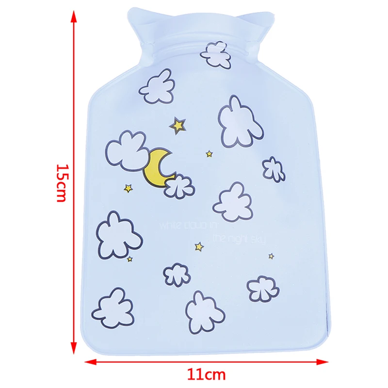 1pc Hand Warmer Hot Water Injection Storage Bag Tools Cute Mini Hot Water Bottle Portable Cartoon Fruit Water Injection Bottle