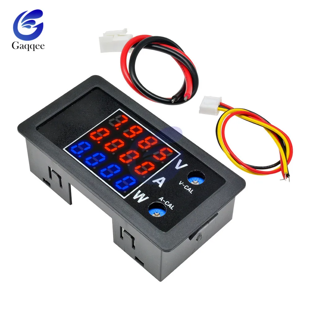 DC 0-100V 10A 1000W LED Digital Voltmeter Ammeter Wattmeter Voltage Current Power Supply Energy Meter Detector Tester Monitor