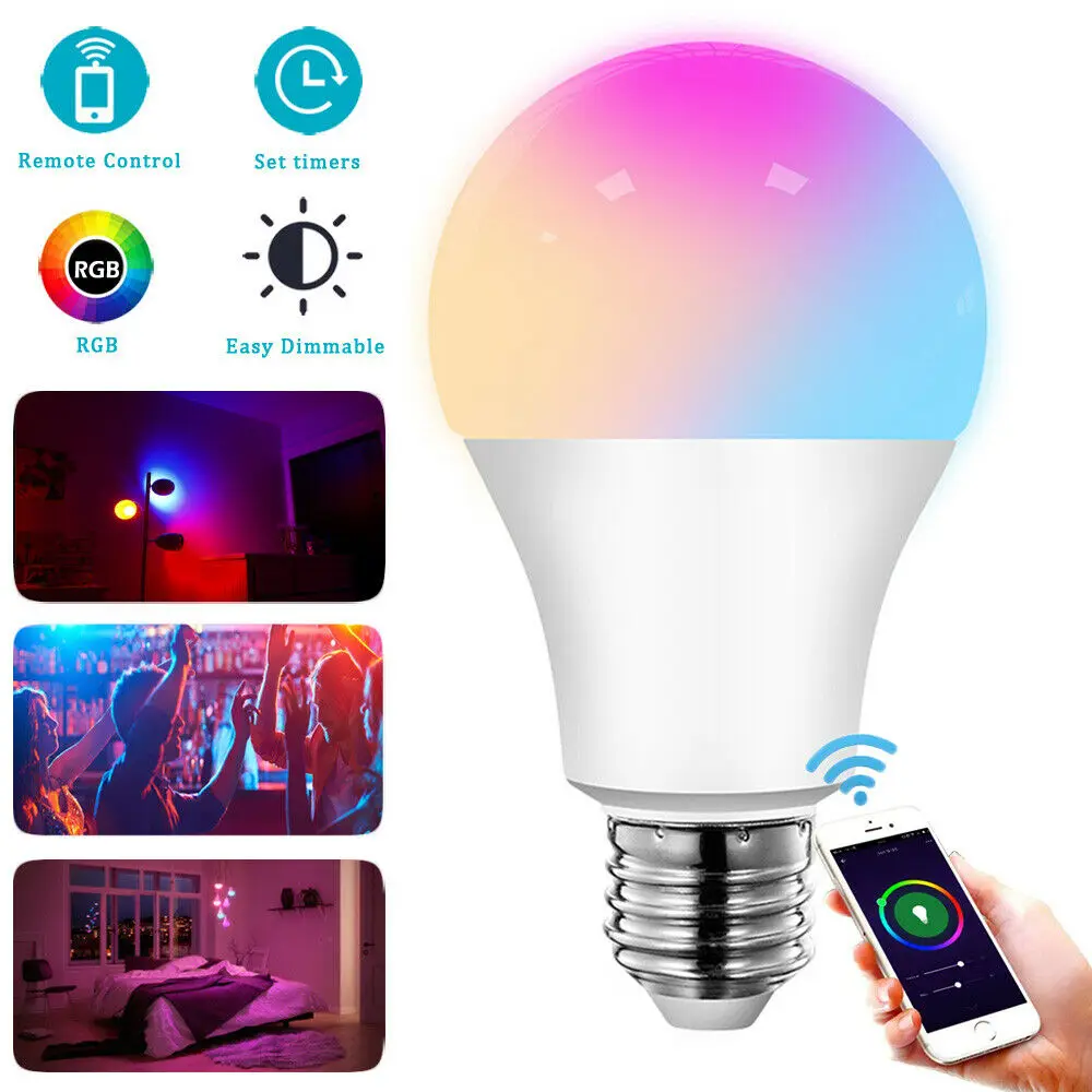 

Lampada Led Smart Light Bulb LED Lamp 15W Bluetooth Led E27 Bombilla AC85-265V Homekit Smart Home Lighting Night Table Light