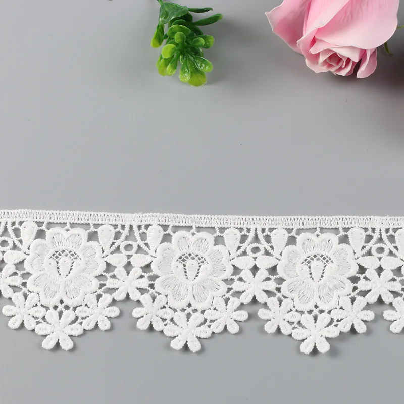 3 Yard wasser lösliche Spitze Stickerei Spitze DIY Kleidung Accessoires Kinder kleidung Hochzeit Accessoires dekorative Spitze Stoff