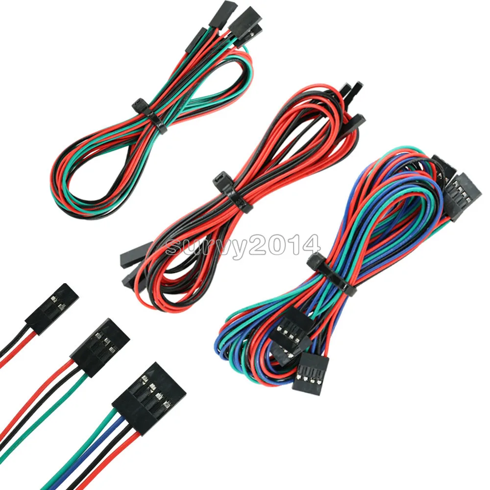 1 Chiếc 2Pin 3Pin 4Pin 70Cm Dupont Dòng Nữ Để Nữ Dupont Cáp 3D In Phần Hai Đầu nhà Ga Dây Nhảy Dây