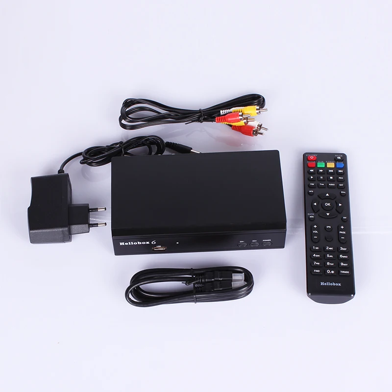 Hellobox6 Satellite Receiver 1080P Support MultiStream/T2MI TV BOX Decoder HD Digital DVB S2 Tuner H.265 HEVC Receptor