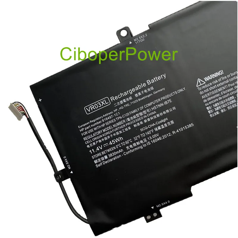 VR03XL Laptop Battery For 13-D Series 13-d096UR 13-d036NZ 13-D046TU 13-D051TU 13-D006TU 13-d016TU