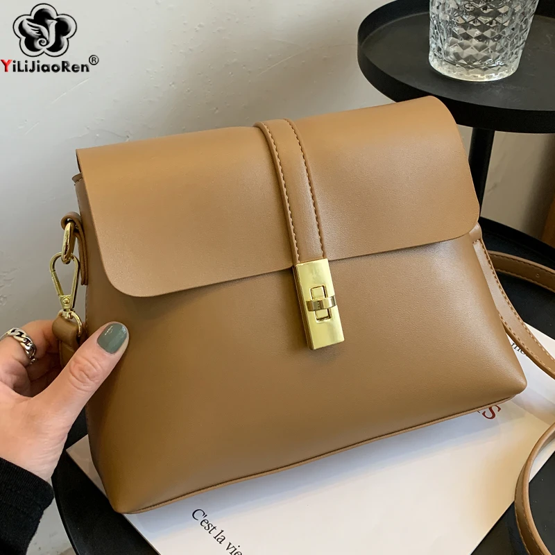 

Fashion Small Shoulder Bag for Women High Quality Leather Crossbody Bag Elegant Ladies Messenger Bags Simple Purses and Handbags