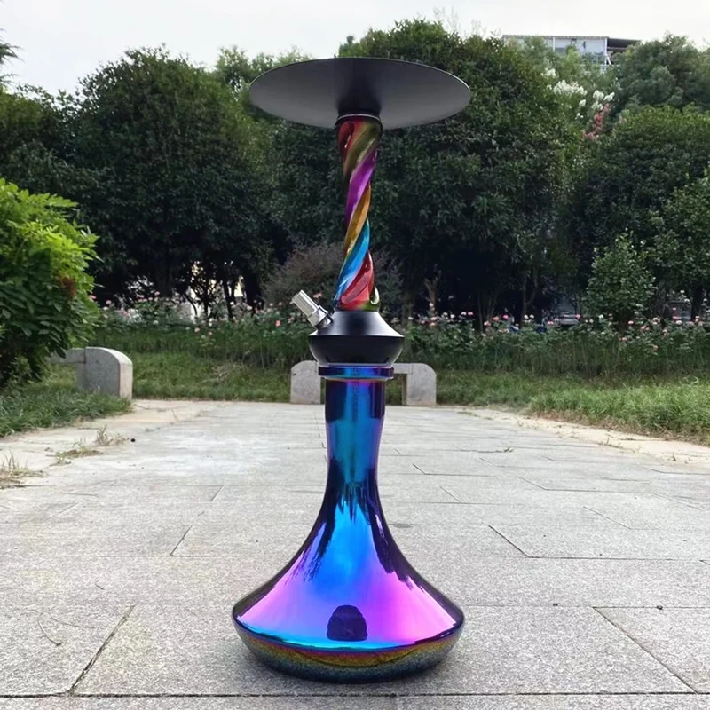 Arab Glass Hookah Colorful Model High Quality Shisha Set Shining Base Nargile Sheesha Narguile Chicha Cachimbas