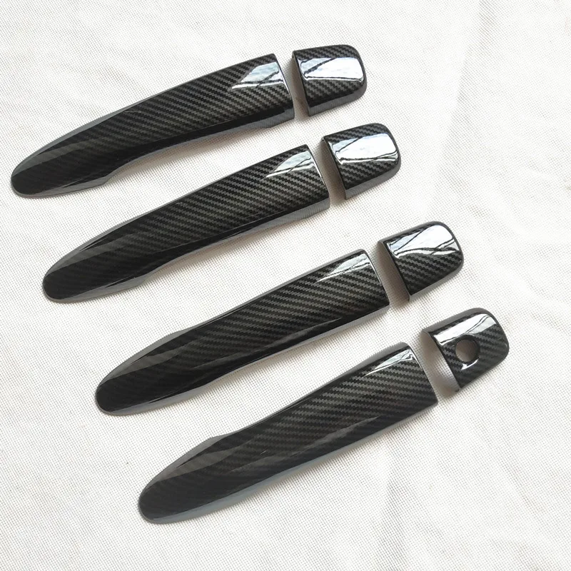 for nissan kicks p15 2018 2020 2021 2022 2023 accessories door handle cover trim handles covers plastic Imitation carbon fiber