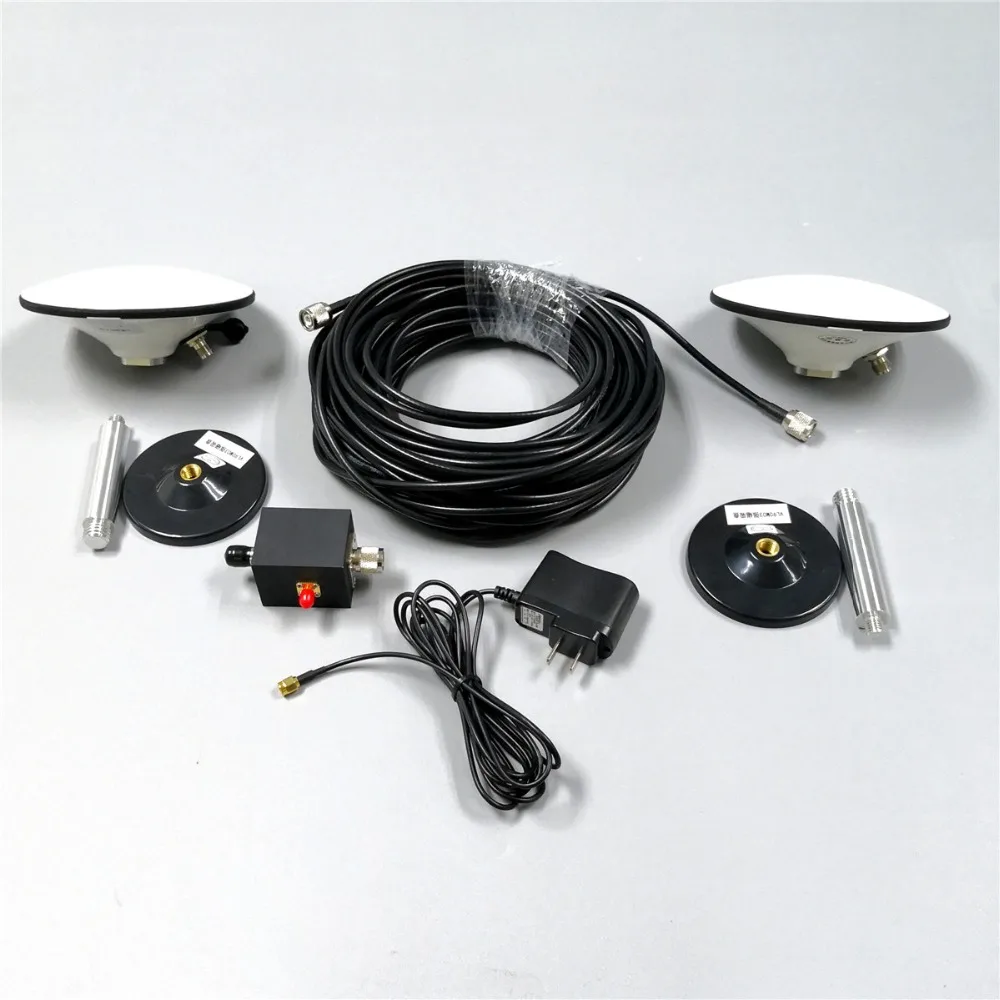 GPS signal repeater RTK GNSS signal repeater, GPS Glonass Galileo Beidou, waterproof cable 25 meters, supports 3 system mode.