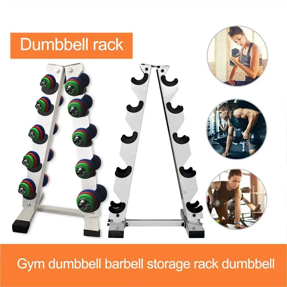 A-Frame Dumbbell Rack Heavy Duty 5 Tier Weight Rack Stand for Home Gym