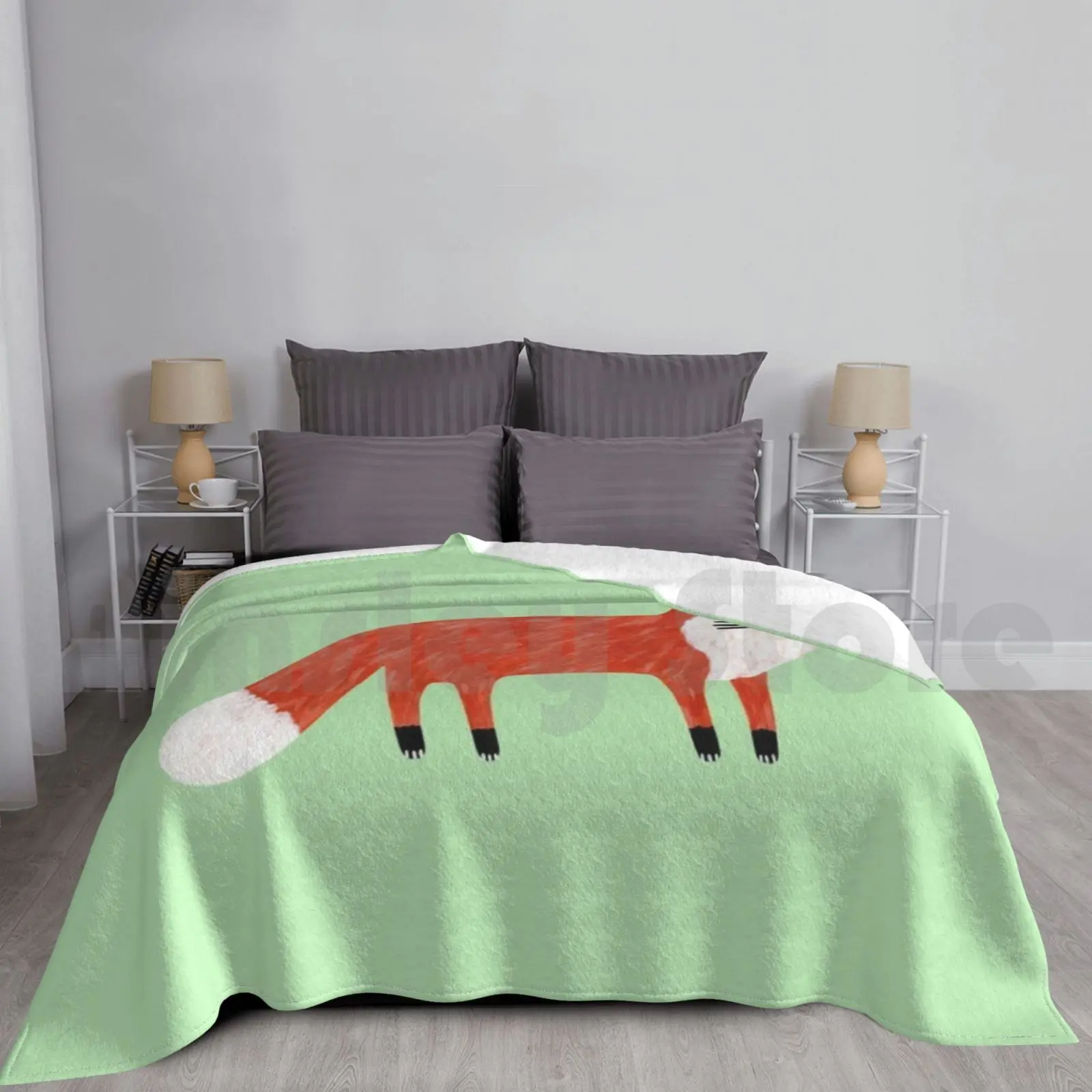 Red Fox Blanket Fas… - image