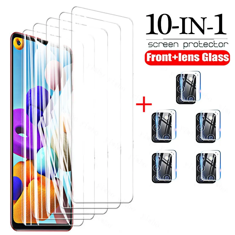 For Samsung A21S Gehard Glas Screen Protector Camera Lens Beschermende Glas Op Voor for Samsung Galaxy A21 S 21 21 S Verre Case