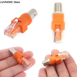 Adattatore coassiale RF femmina a RJ45 maschio adattatore coassiale, connettore RJ45 a RF connettore tipo F BNC