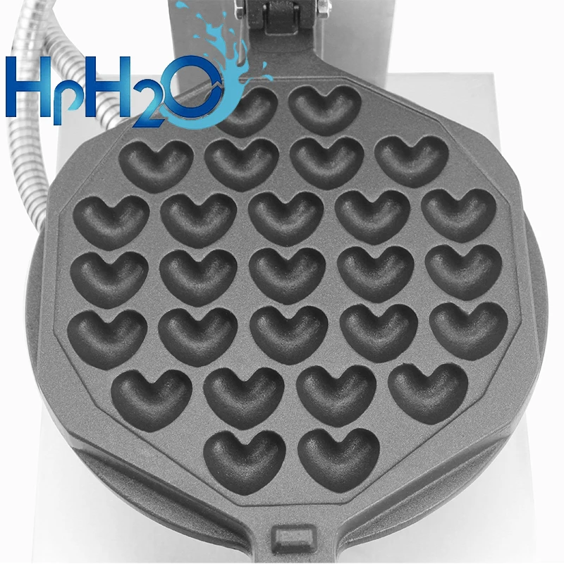 Máquina eléctrica para hacer gofres con forma de corazón, utensilio comercial para hacer gofres con forma de huevo, gofres de hong kong, horno de