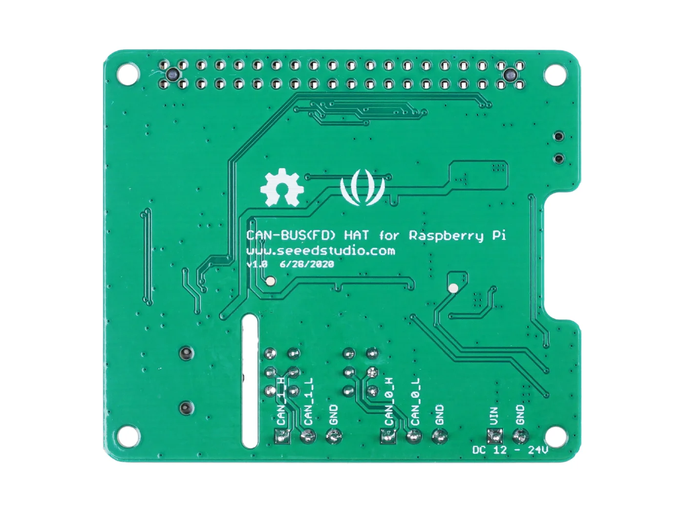 Two Channels CAN-BUS(FD) Shield(third version) for Raspberry Pi and Jetson Nano MCP2518FD MCP2517