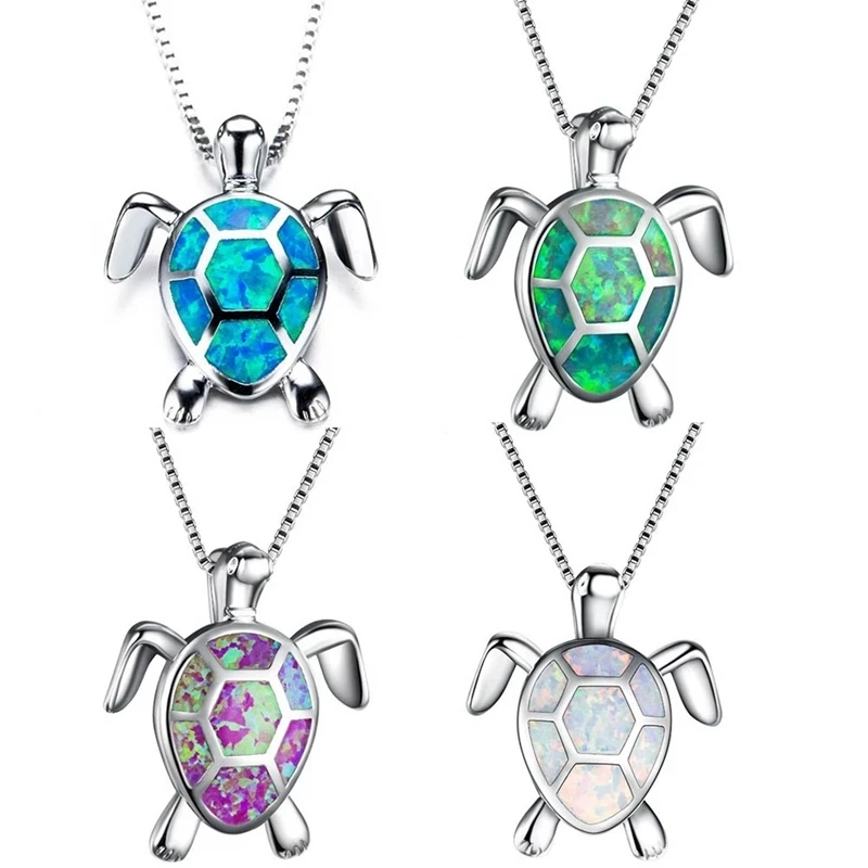 Neue Frauen Halskette Sea Turtle Tier Anhänger Weibliche Hochzeit Schmuck Charme Halskette Für Frauen Neck Zubehör