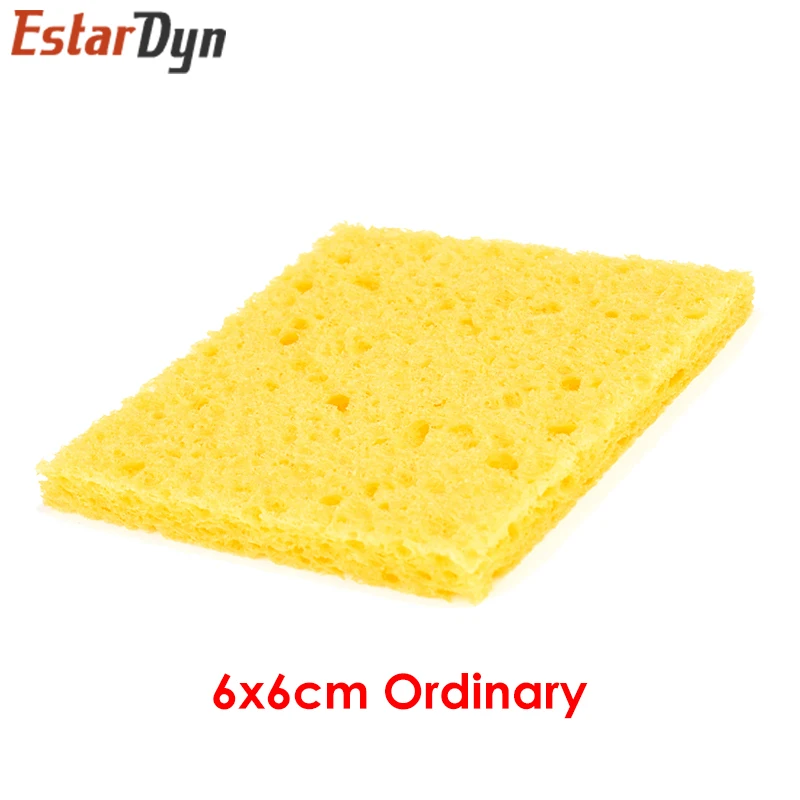 High quality 10Pcs 6CM*6CM High Temperature Resistant Sponge Electric Iron Tip Cleaning Sponge Rectangular 6CM*6CM