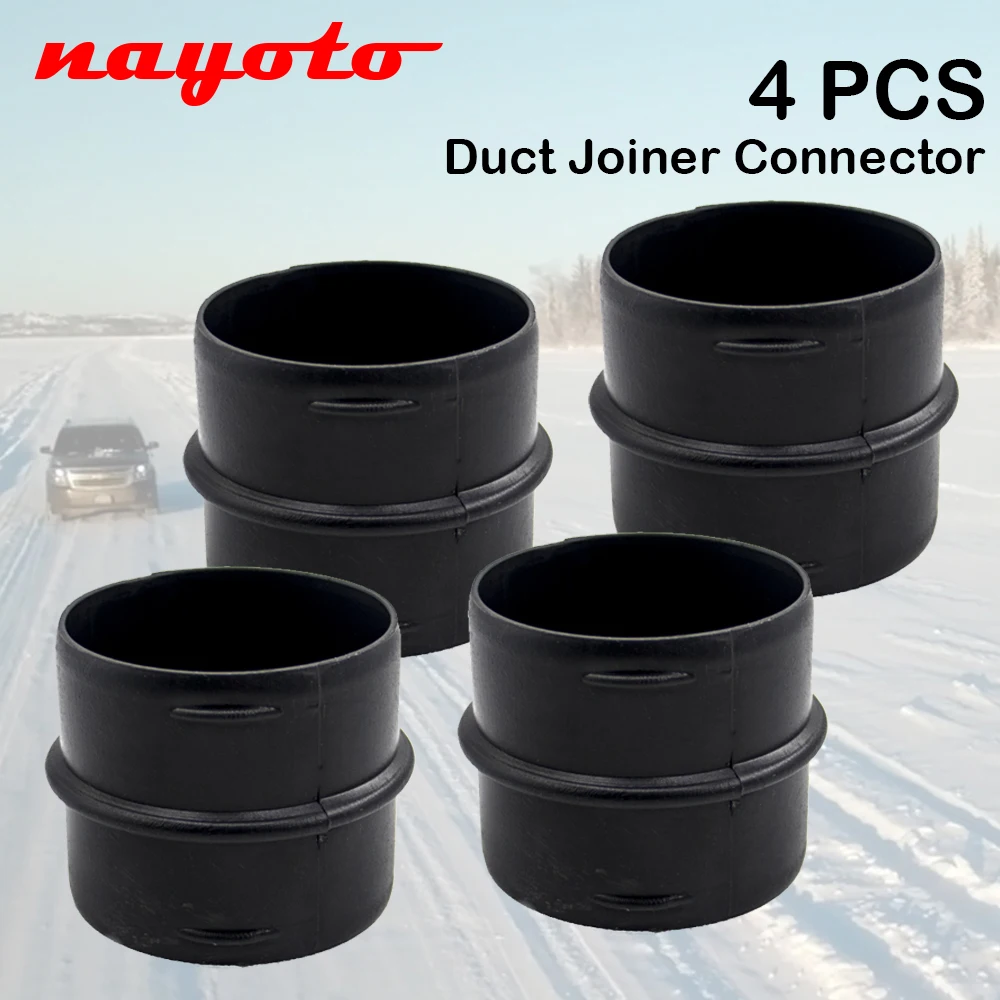 4pcs 42mm/60mm/75mm Car Heater Ducting Pipe Joiner Connector Air Diesel Parking Heater Reducer Hose Tube For Webasto Eberspacher