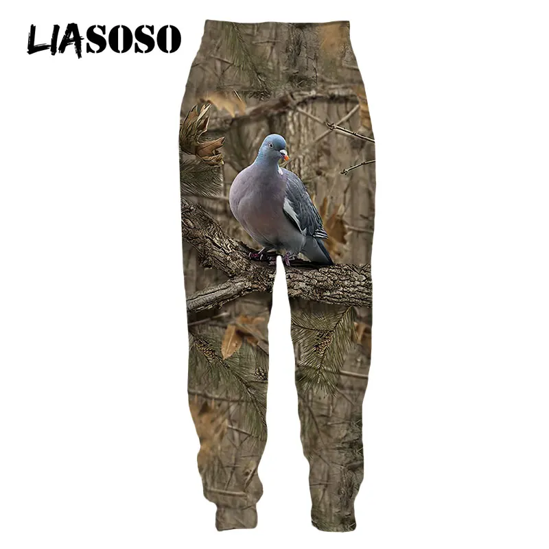 LIASOSO 3D Print Wild Animal Fox Pig Wolf Hunting Hunter pantaloni della tuta Harajuku pantaloni della tuta Casual Jogging donna uomo abbigliamento