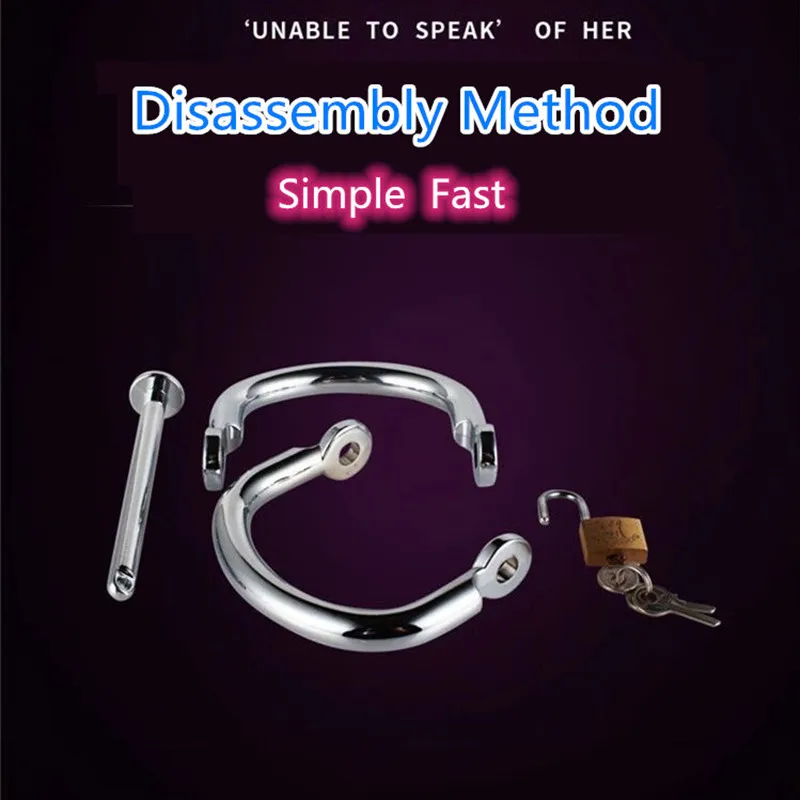 Bdsm Bondage Stainless Steel Handcuffs Restraint Tools with Lock for Men Women Adults Games Fetish Chastity Wrist Cuff Sex Toys