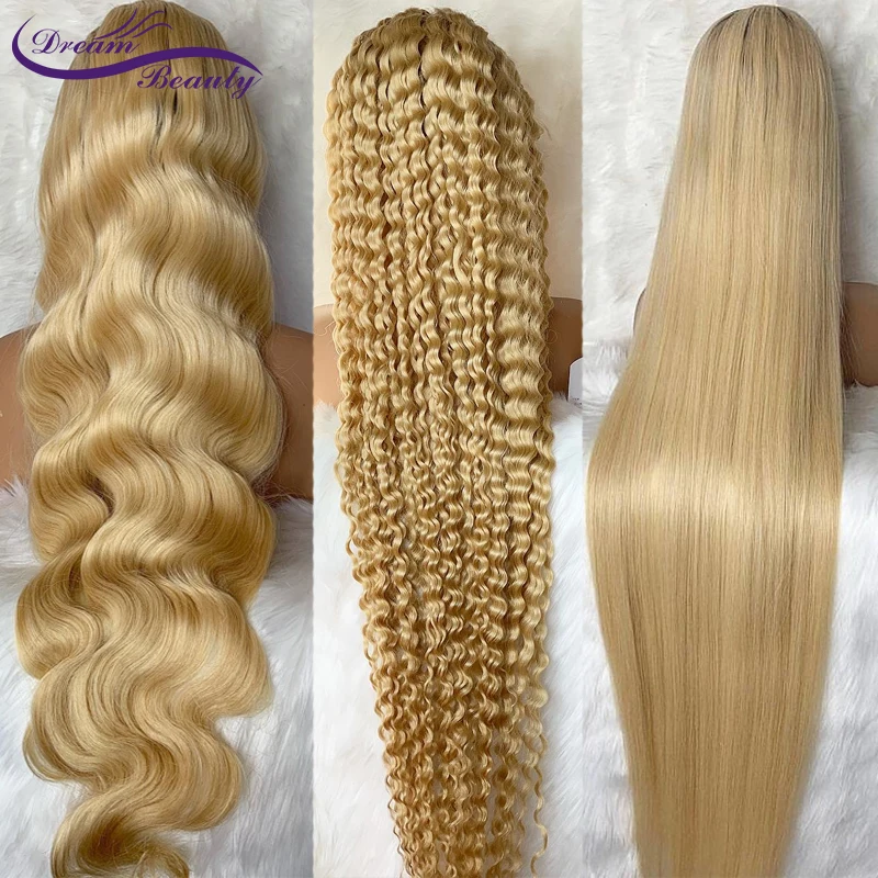 

613 Blonde Lace Front Wig Body Wave/Deep Wave/Straight Transparent Lace Frontal Wig Remy Brazilian Lace Front Human Hair Wig
