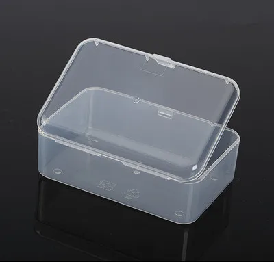 

20pcs 9*6*3.2cm Clear Lidded Plastic Box For Storage Small Parts Tools Bank Card Credit Card Case Container Organizer