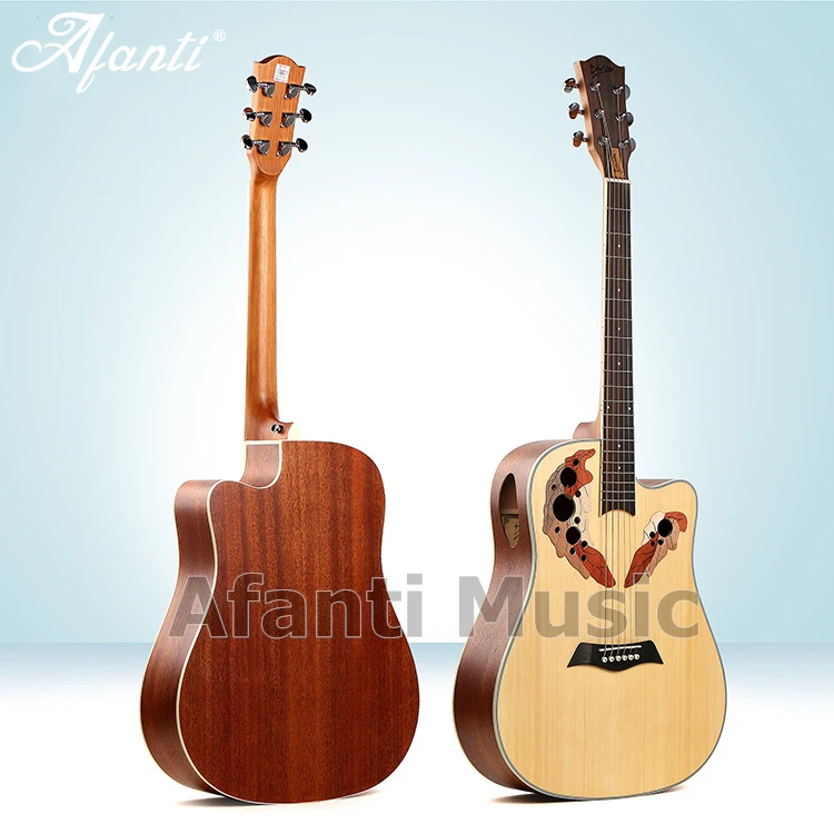 

Afanti Music 41 inch Engelman top / Mahogany Back & Sides Acoustic guitar (WY-047)