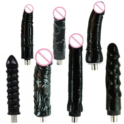 FREDORCH 28 Types A2 F2 Sex Machine Attachments Dildos Attachment For 3XLR Machine  Masturbation With Black Big Dildo Male