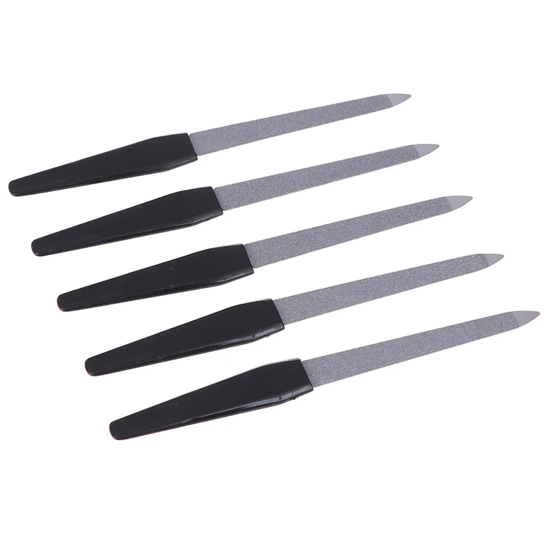 1pc Stainless Steel Nail Files Dual Sided Nail Art File Manicure Pedicure Tool Good Quality New