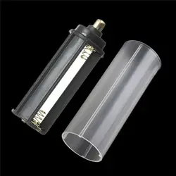 Plastic Sheath Tube 18650 Battery AAA Battery for Flashlight Torch Lamp Case Holder
