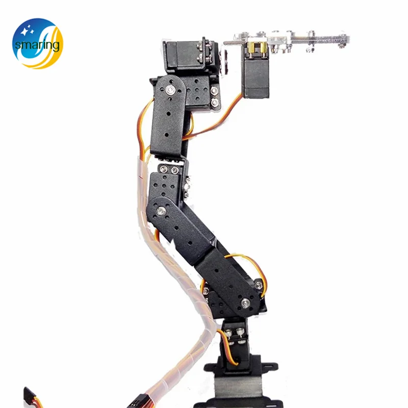 6 DOF Robot Arm + artiglio meccanico + 6 pezzi servos ad alta coppia + base in acciaio inossidabile, telaio rettangolare,