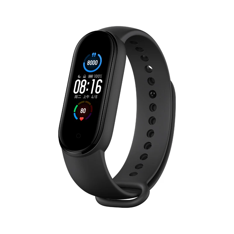 سوار شاومي مي باند 5 الذكي 4 ألوان شاشة AMOLED Miband 5 سوار ذكي للياقة البدنية سوار بلوتوث رياضي مقاوم للماء
