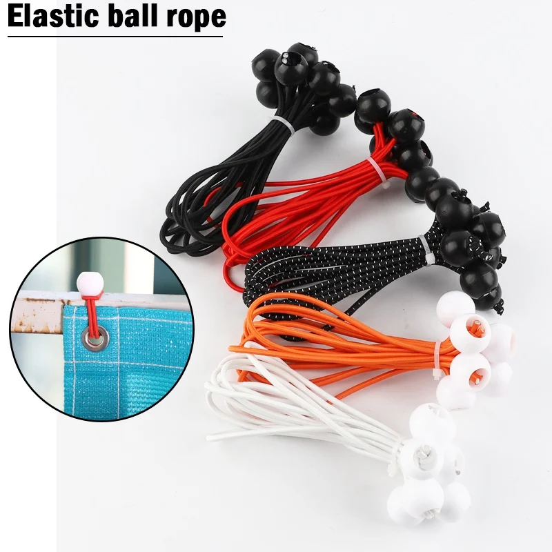 2~100Pcs Multifunctional Elastic Rope Bungee Cord Ball Camping Tent Accessories Tarp Canvas Sun Shade Net Installation Ropes